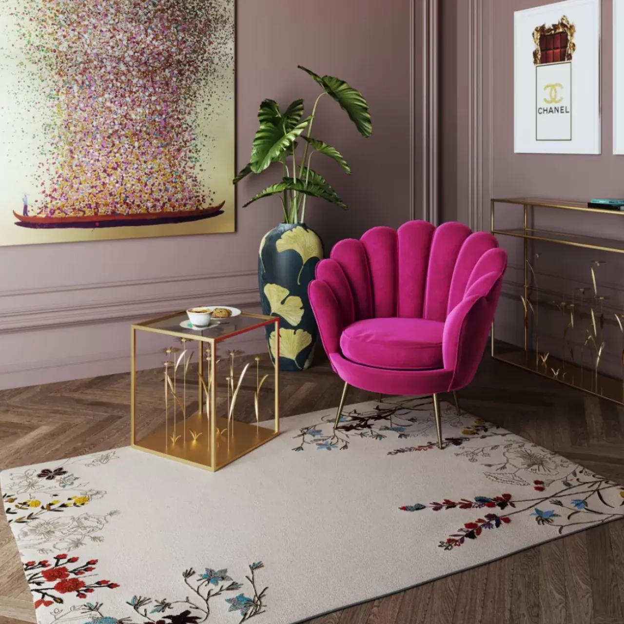 Teppiche-KARE Design Teppich Wildflowers 120X180Cm