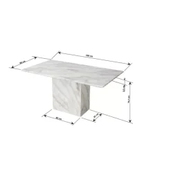 Tische-KARE Design Tisch Artistico Marble 160X90
