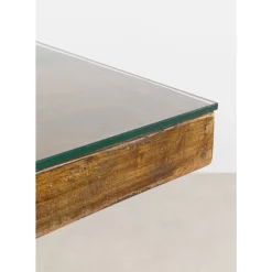 Tische-KARE Design Tisch Conley Cross Brass 180X90Cm