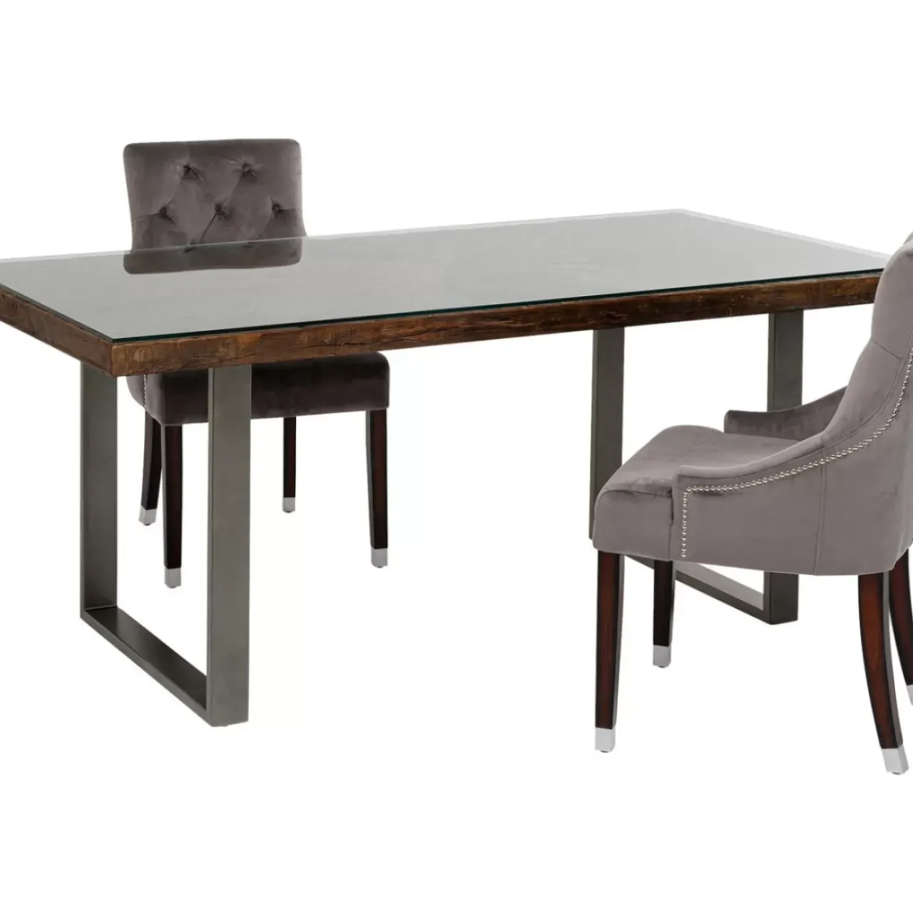Tische-KARE Design Tisch Conley Rohstahl 180X90