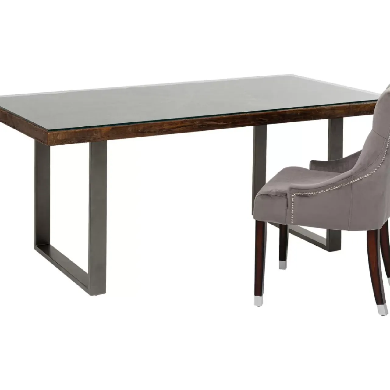 Tische-KARE Design Tisch Conley Rohstahl 180X90