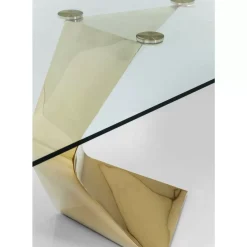 Tische-KARE Design Tisch Gloria Gold 200X100Cm