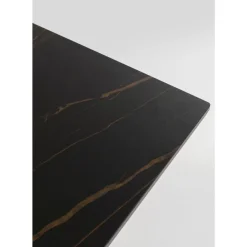 Outdoormöbel-KARE Design Tisch Gloria Outdoor Keramik Schwarz 180X90Cm
