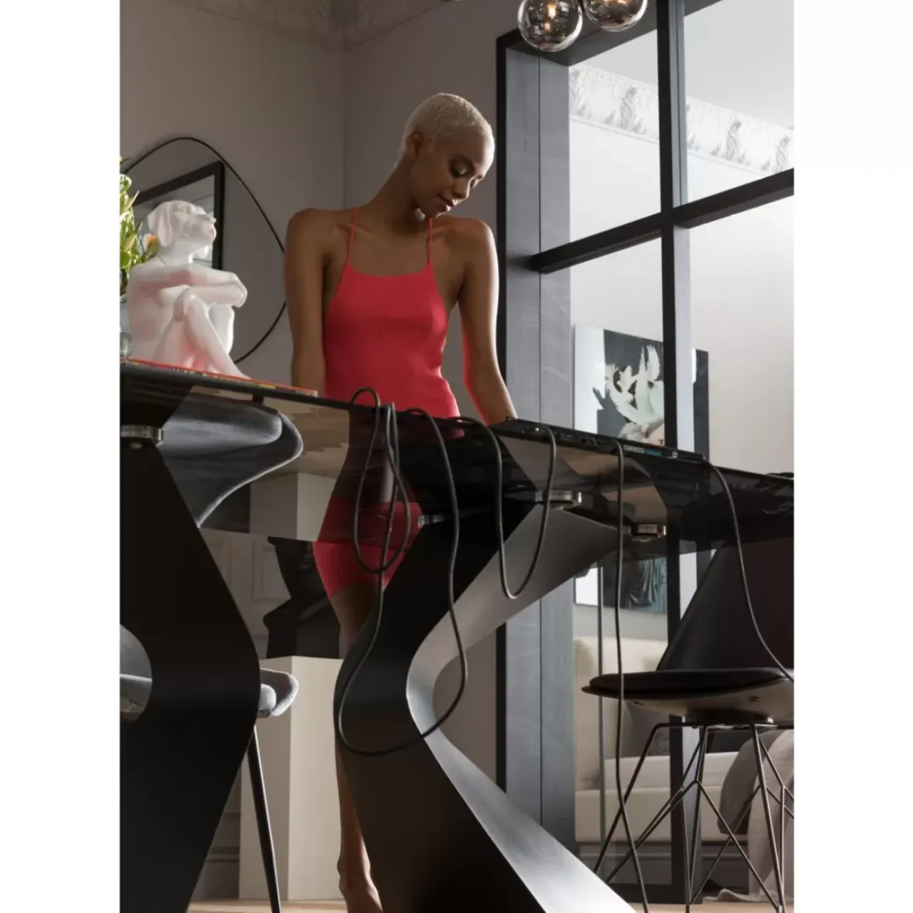 Tische-KARE Design Tisch Gloria Schwarz 200X100Cm