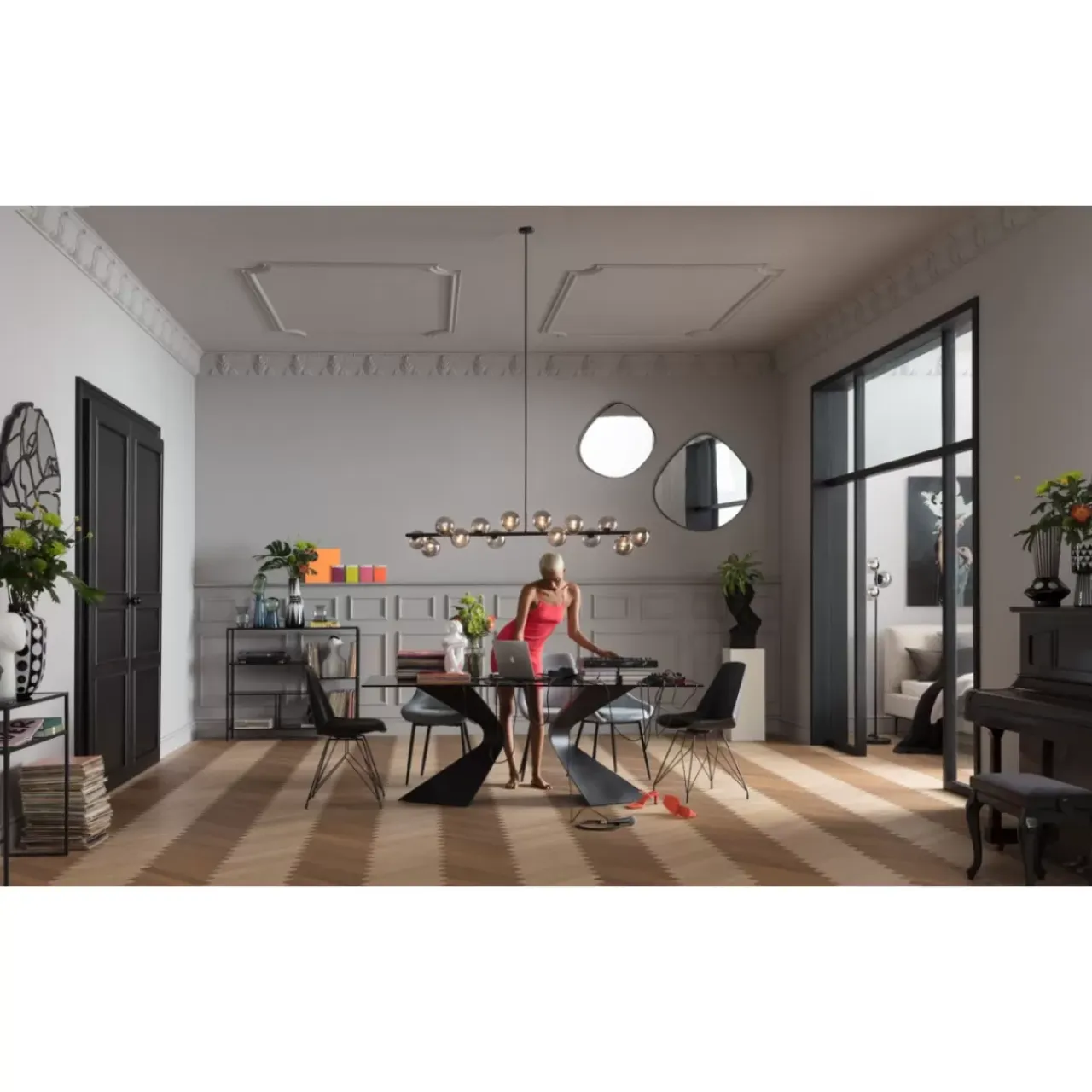 Tische-KARE Design Tisch Gloria Schwarz 200X100Cm
