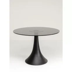 Tische-KARE Design Tisch Grande Possibilita Smoke Glas O110Cm