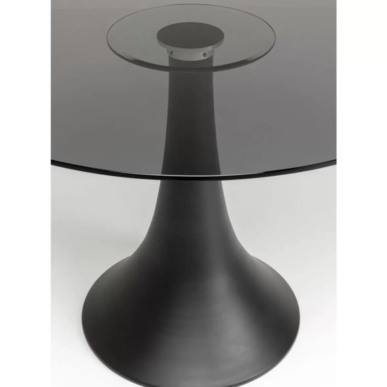 Tische-KARE Design Tisch Grande Possibilita Smoke Glas O110Cm