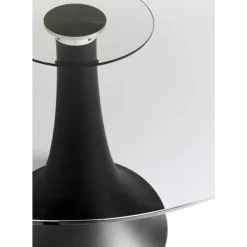 Tische-KARE Design Tisch Grande Possibilita Smoke Glas O110Cm