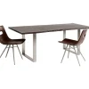 Tische-KARE Design Tisch Harmony Dunkel Chrom 180X90