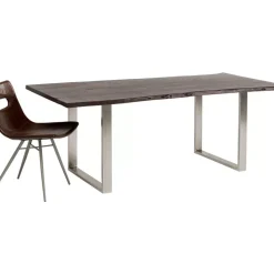 Tische-KARE Design Tisch Harmony Dunkel Chrom 180X90