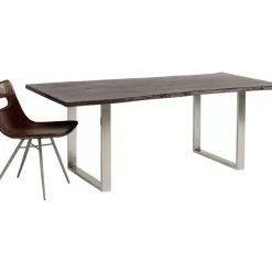 Tische-KARE Design Tisch Harmony Dunkel Chrom 160X80