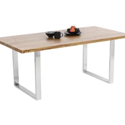 Tische-KARE Design Tisch Jackie Eiche Chrom 160X80