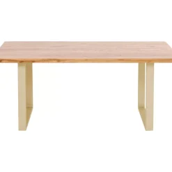Tische-KARE Design Tisch Jackie Eiche Messing 160X80