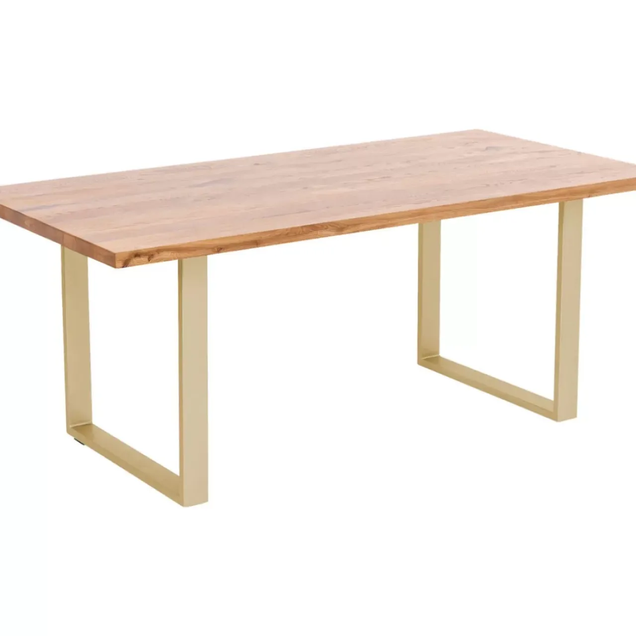Tische-KARE Design Tisch Jackie Eiche Messing 160X80