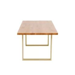 Tische-KARE Design Tisch Jackie Eiche Messing 160X80