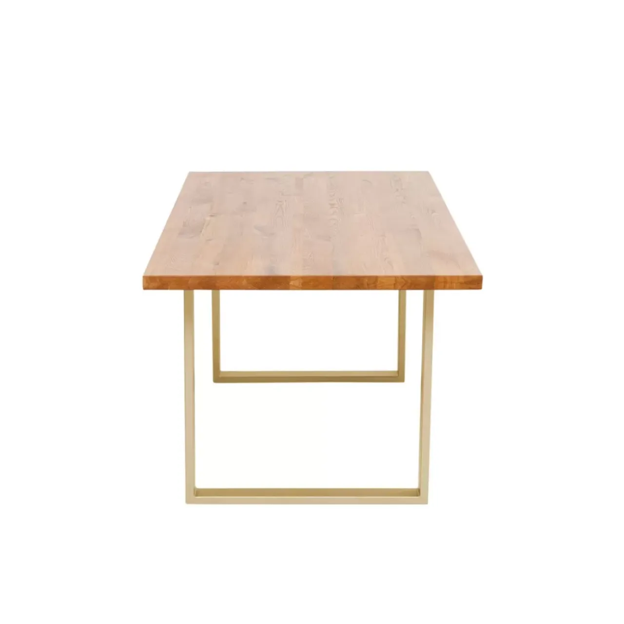 Tische-KARE Design Tisch Jackie Eiche Messing 160X80