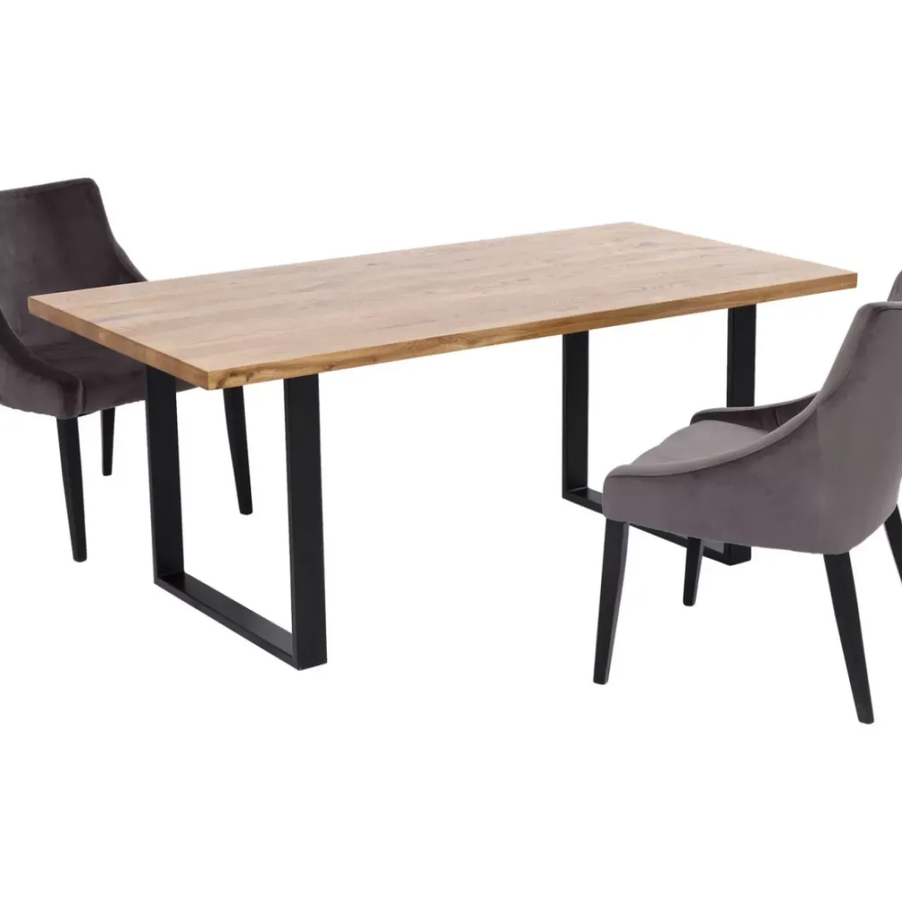 Tische-KARE Design Tisch Jackie Eiche Schwarz 160X80