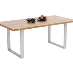 Tische-KARE Design Tisch Jackie Eiche Silber 160X80