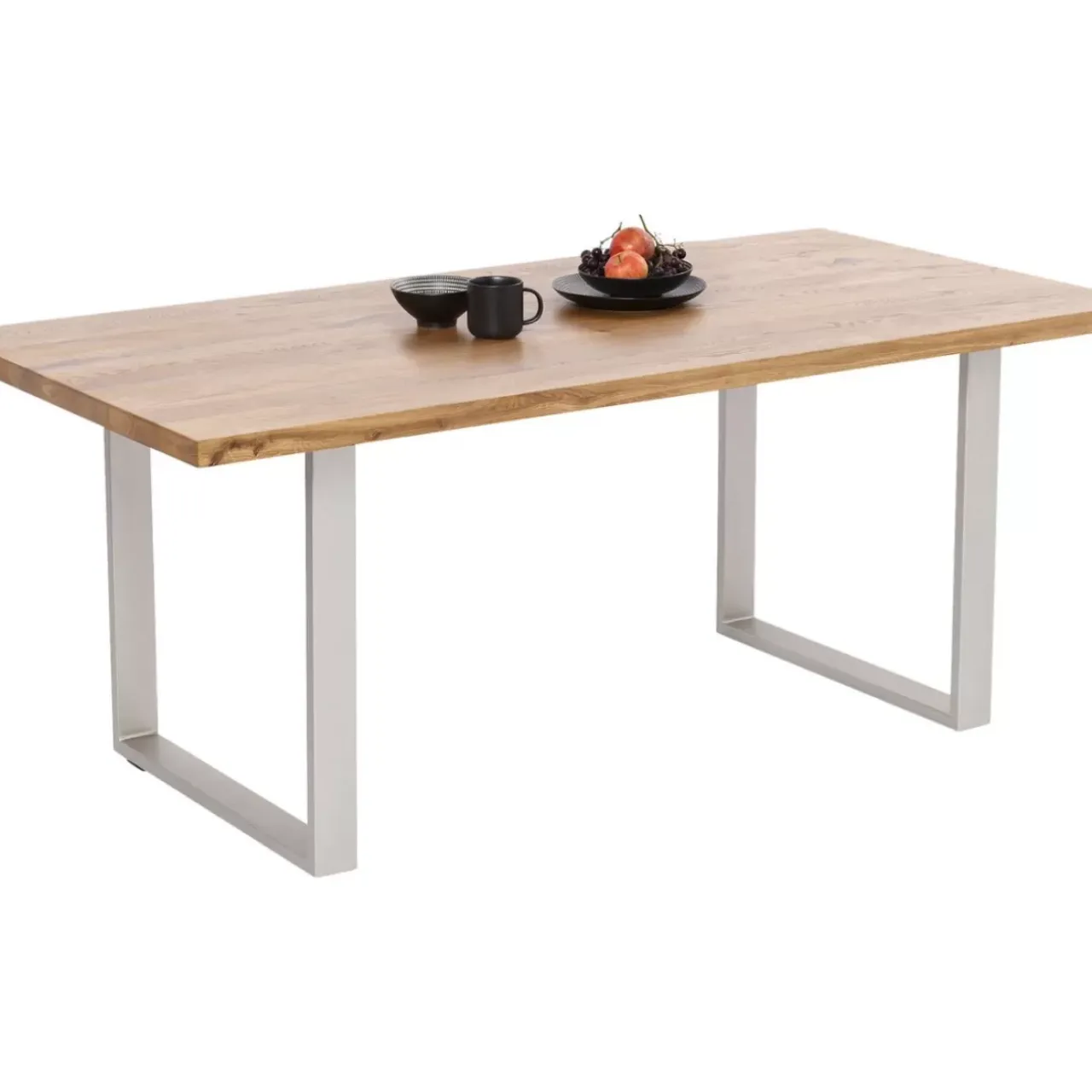 Tische-KARE Design Tisch Jackie Eiche Silber 160X80