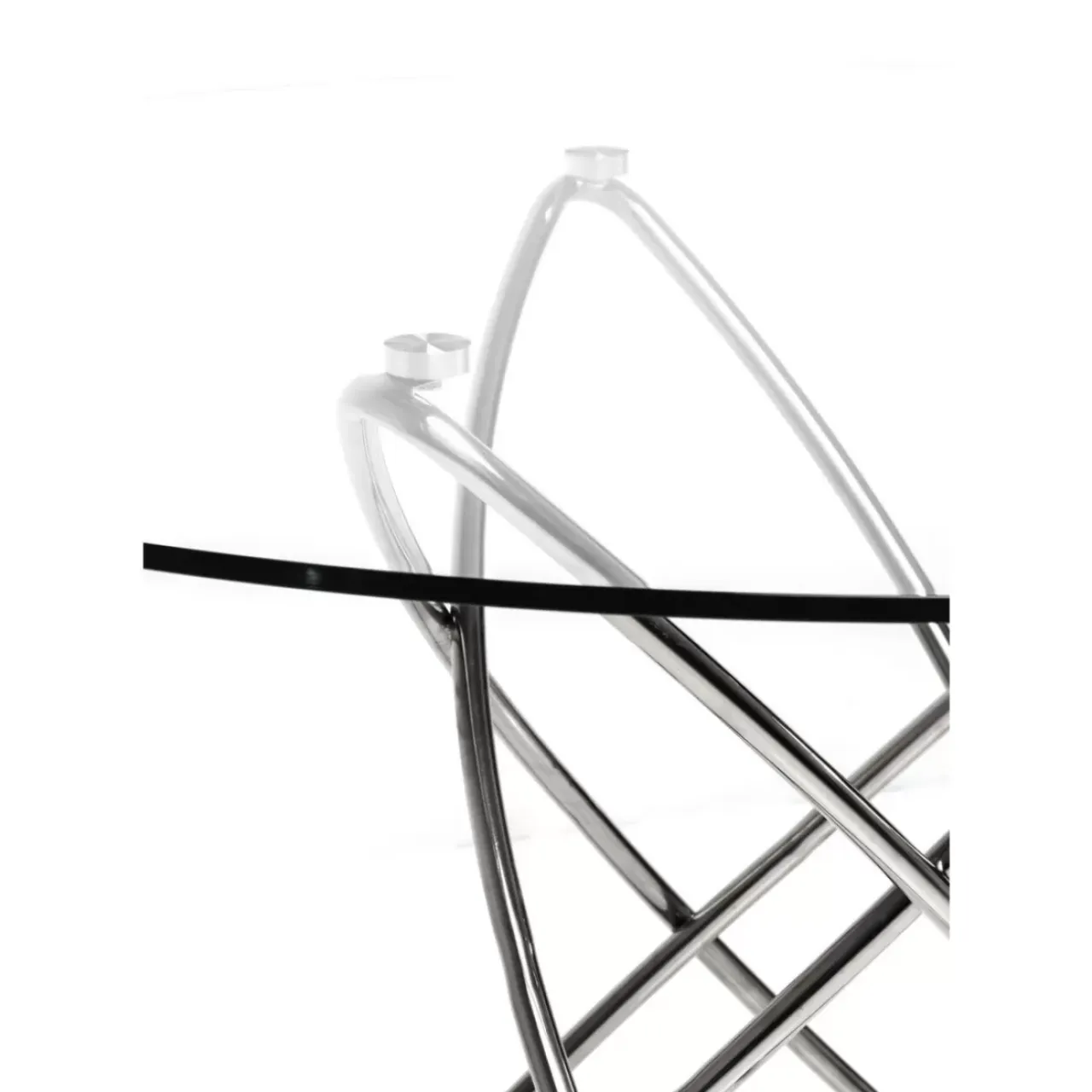 Tische-KARE Design Tisch Molekular Silber O120Cm
