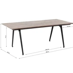 Tische-KARE Design Tisch Paradise 200X90Cm