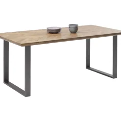 Tische-KARE Design Tisch Parquet Rohstahl 180X90Cm