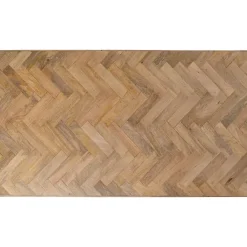 Tische-KARE Design Tisch Parquet Rohstahl 180X90Cm