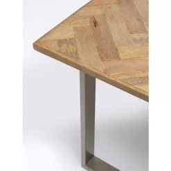 Tische-KARE Design Tisch Parquet Silber 180X90