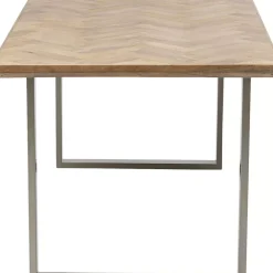 Tische-KARE Design Tisch Parquet Silber 180X90