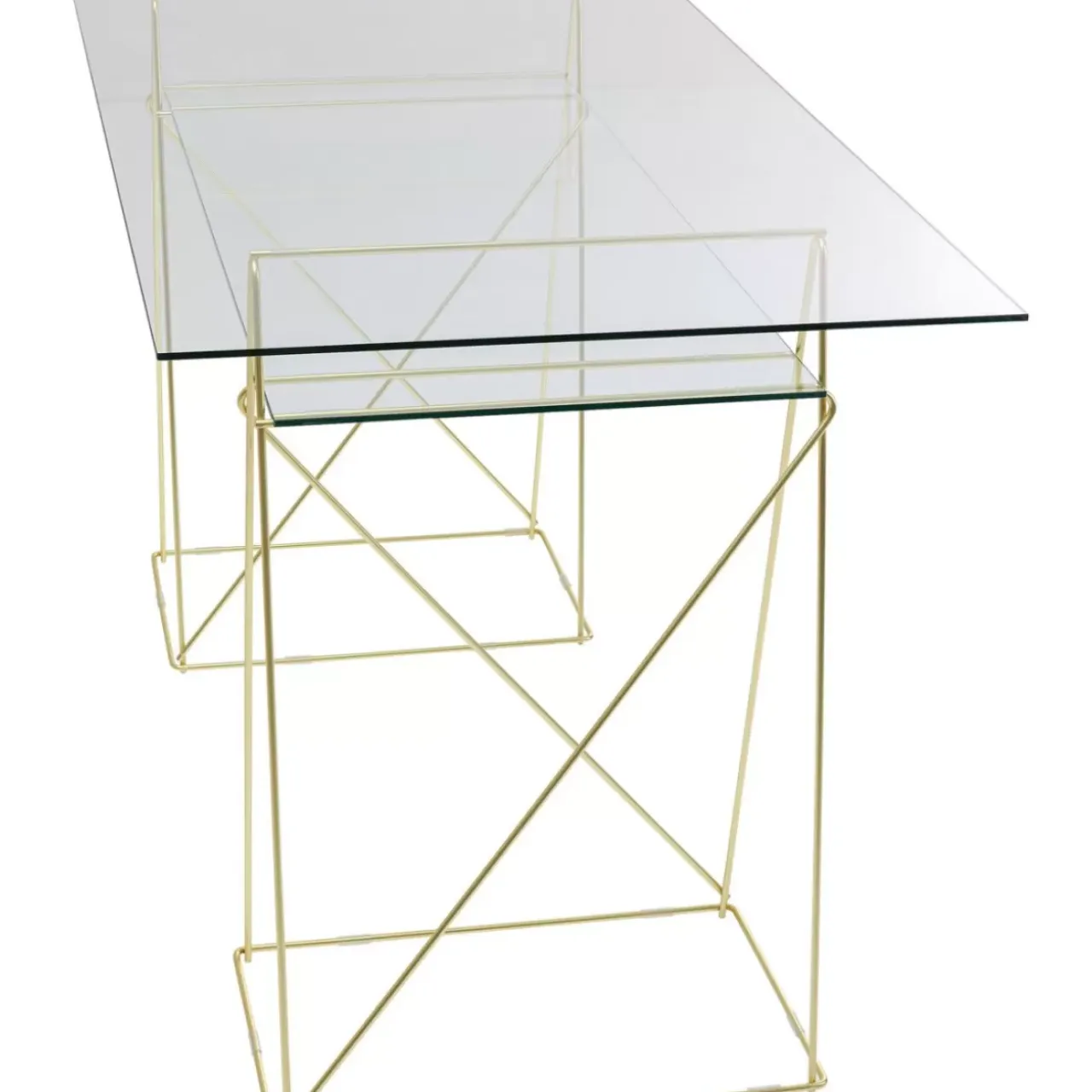 Tische-KARE Design Tisch Polar Messing Matt 8Mm Esg