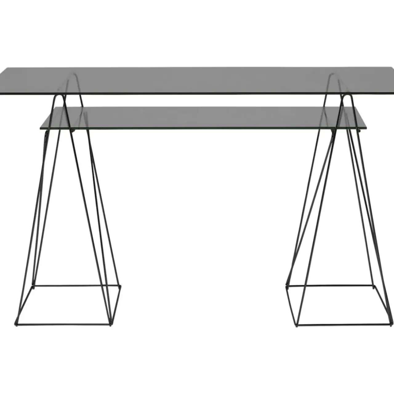 Tische-KARE Design Tisch Polar Schwarz 8Mm Esg 135X65Cm