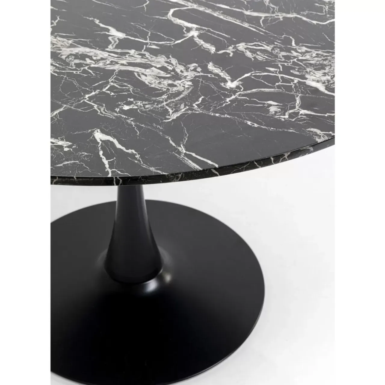 Tische-KARE Design Tisch Schickeria Marmor Schwarz O110Cm
