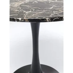Tische-KARE Design Tisch Schickeria Marmor Schwarz O80Cm