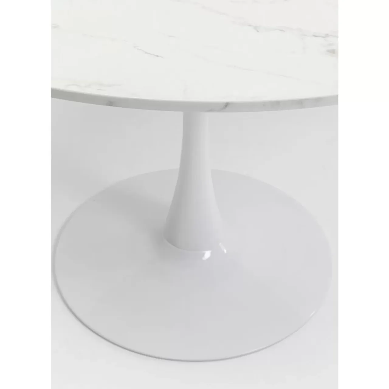 Tische-KARE Design Tisch Schickeria Marmor Weis O110Cm