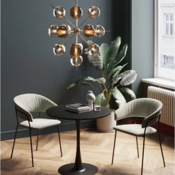 Tische-KARE Design Tisch Schickeria Schwarz O80