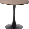 Tische-KARE Design Tisch Schickeria Walnuss Schwarz O80Cm