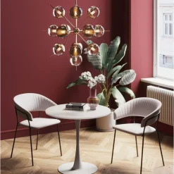 Tische-KARE Design Tisch Schickeria Weis O80