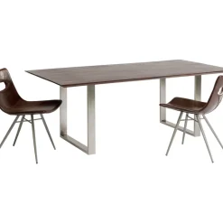 Tische-KARE Design Tisch Symphony Dunkel Chrom 200X100