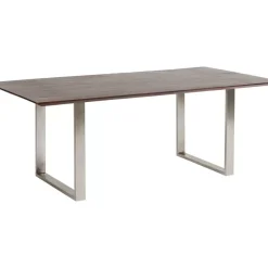 Tische-KARE Design Tisch Symphony Dunkel Chrom 200X100