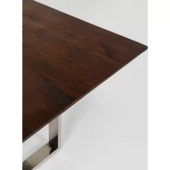 Tische-KARE Design Tisch Symphony Dunkel Chrom 200X100
