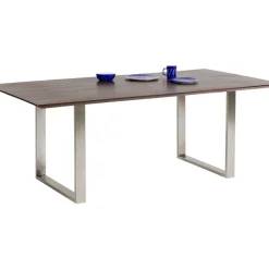 Tische-KARE Design Tisch Symphony Dunkel Chrom 180X90