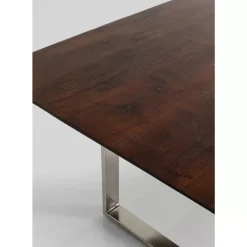 Tische-KARE Design Tisch Symphony Dunkel Chrom 180X90