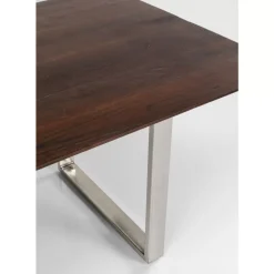 Tische-KARE Design Tisch Symphony Dunkel Chrom 180X90