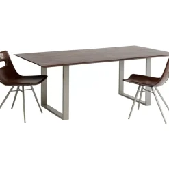 Tische-KARE Design Tisch Symphony Dunkel Silber 200X100