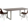 Tische-KARE Design Tisch Symphony Dunkel Silber 180X90
