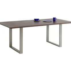 Tische-KARE Design Tisch Symphony Dunkel Silber 180X90