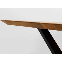 Tische-KARE Design Tisch Symphony Eiche Cross Schwarz 200X100Cm