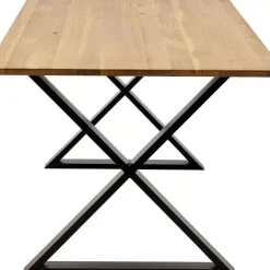 Tische-KARE Design Tisch Symphony Eiche Cross Schwarz 200X100Cm