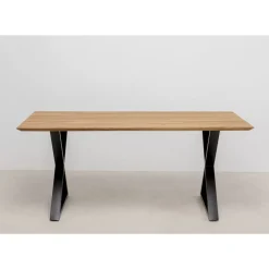 Tische-KARE Design Tisch Symphony Eiche Cross Schwarz 180X90Cm