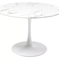 Tische-KARE Design Tisch Veneto Marmor Weis O110Cm